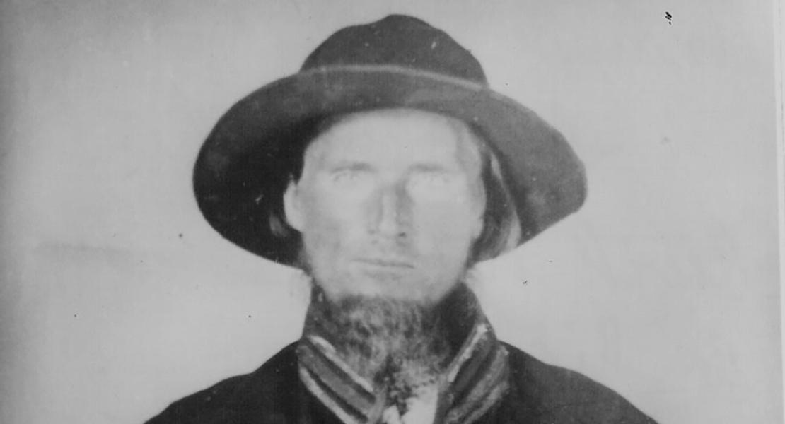 Andrew Jackson Henderson, a member of the Stone Prairie Home Guard, pictured later in the war after he joined Company G of the Fifteenth Missouri Cavalry Volunteers. He also served in Company L of the Seventy-Sixth Enrolled Missouri Militia. [Courtesy of Jeremiah Buntin and Kimberly Harper]